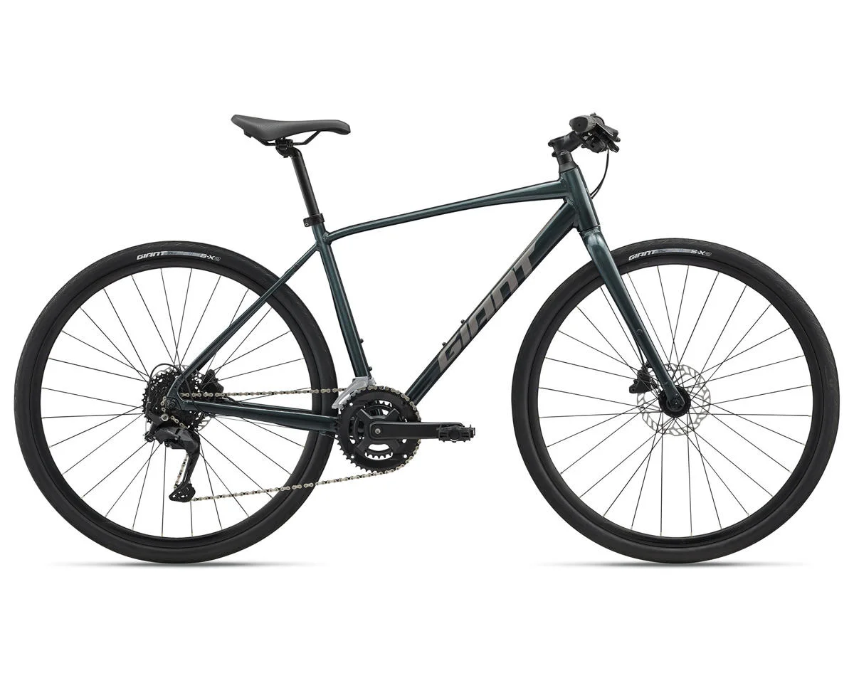 Giant Escape 2 Disc Fitness Hybrid Bike (Asphalt Green) (L)